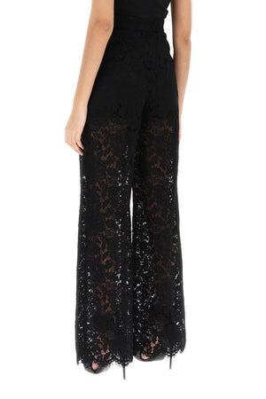 Floral Lace High Waist Flared Pants for Women