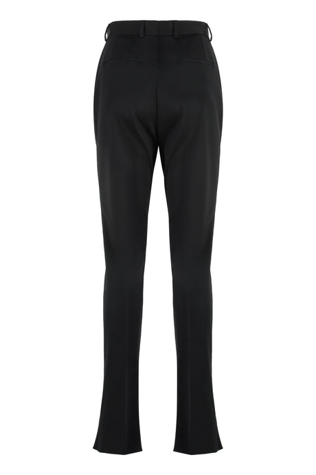 DOLCE & GABBANA Zipped Ankle Cuff Trousers in Black for Women