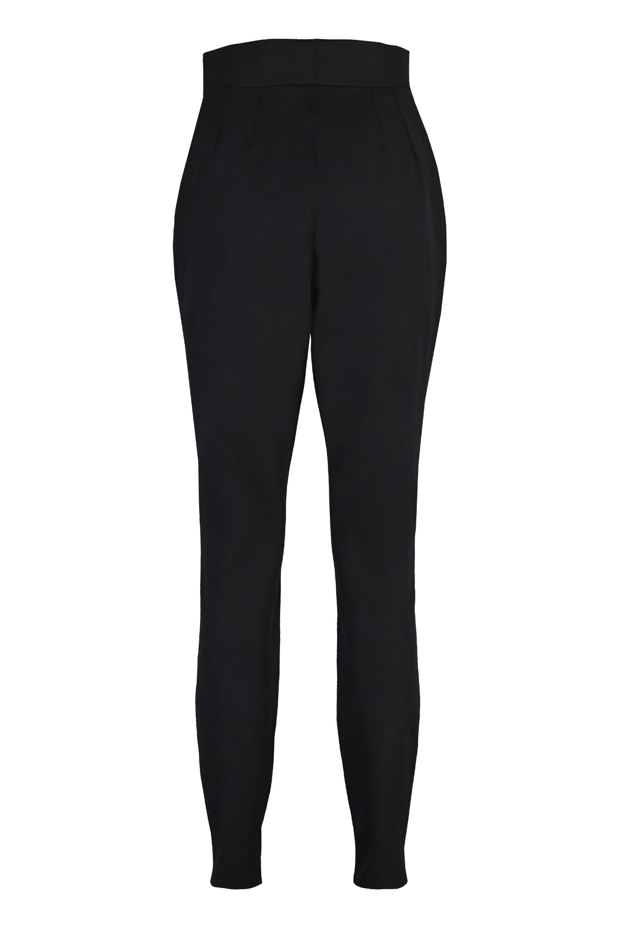 DOLCE & GABBANA Black Cotton Trousers for Women | FW23