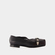 TOGA PULLA Elegant Leather Ballerinas for Women