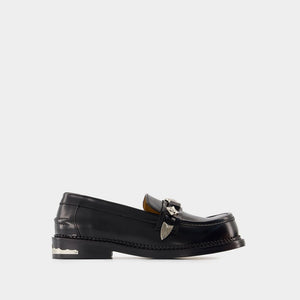 TOGA PULLA Chic Black Polido Loafers for Women