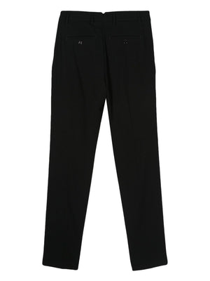 AMI PARIS 2024 Women's Black Straight Pants for the Summer Season