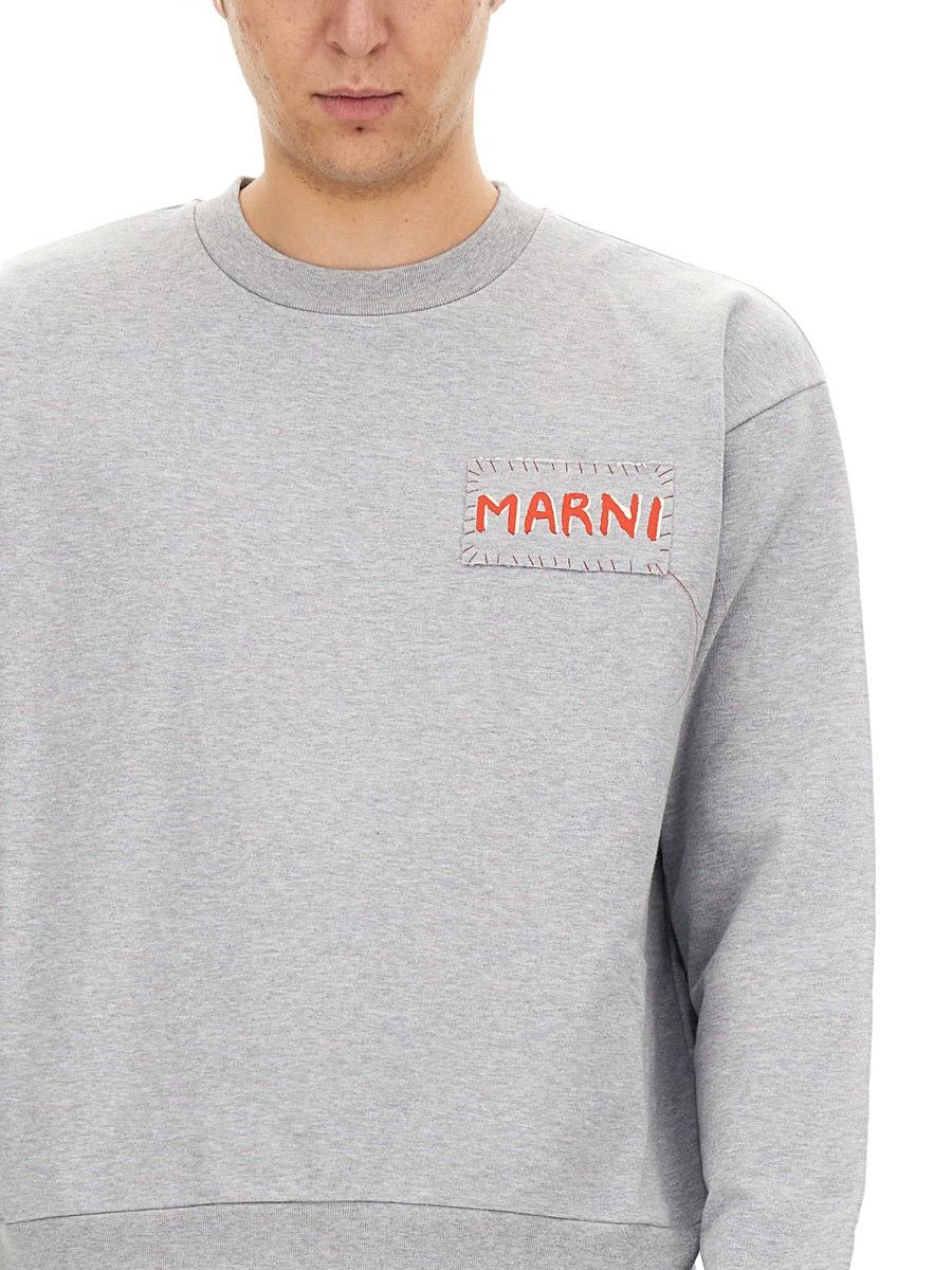 MARNI Logo Sweatshirt for Men - Size 48 IT