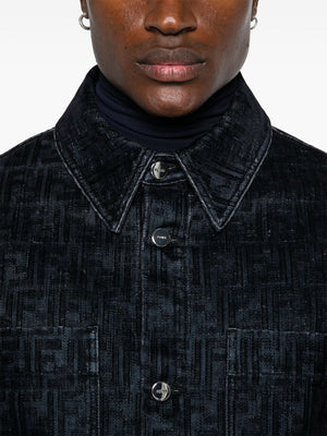 FENDI Premium Flocked Jacket for Men - Fall/Winter 2024