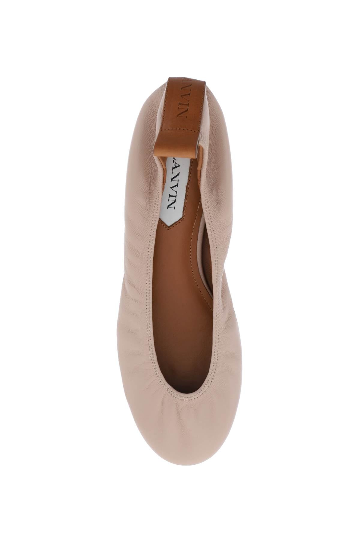 LANVIN Essential Leather Ballerina Flat for Women - SS24