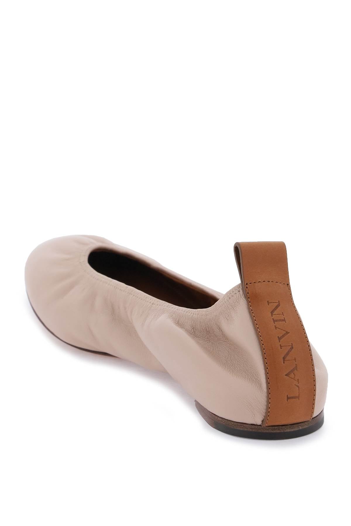 LANVIN Sleek and Sophisticated Leather Ballerina Flat for Women