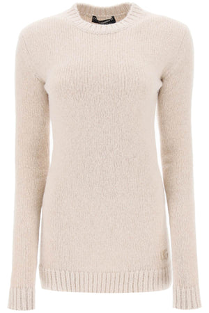 DOLCE & GABBANA Luxurious Beige Long-Sleeved Mini Dress for Women | FW23 Collection