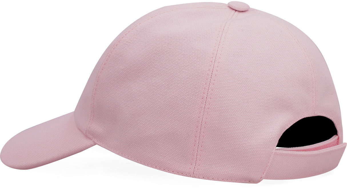 FENDI SS22 Baseball Canvas Cap in Rosa for Men