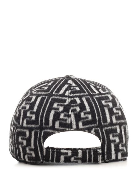 FENDI FF MONOGRAM CANVAS Cap - Luxurious and Iconic Baseball Cap