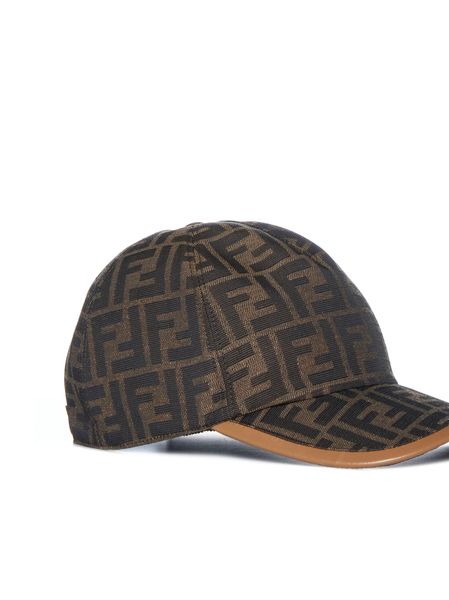 FENDI All Over Logo Adjustable Baseball Cap