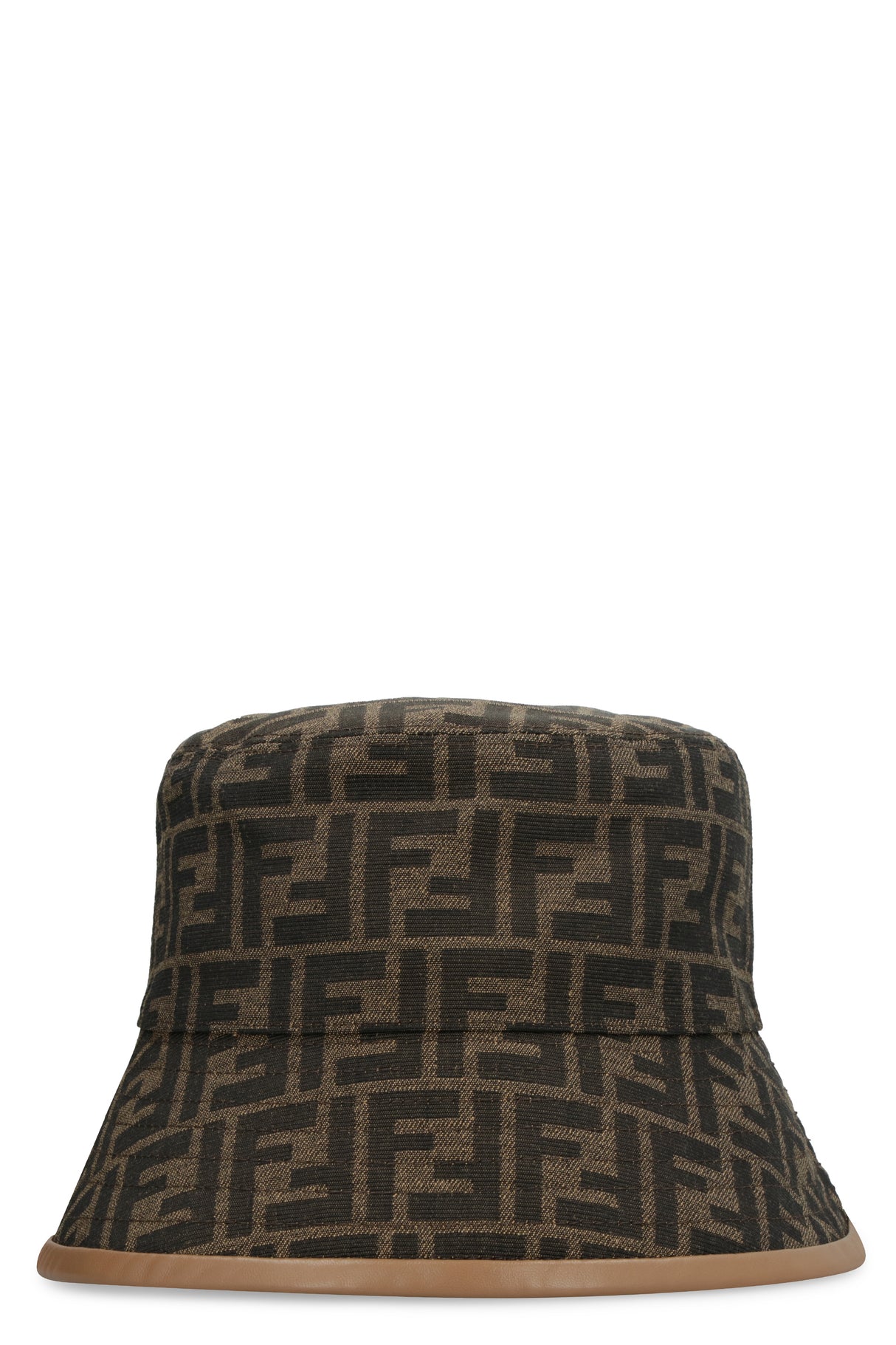 قبعة رجالية جاكارد في اللون البني الغامق