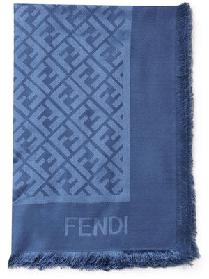 FENDI Luxurious Wool-Silk Blend Scarf