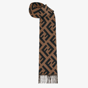 FENDI Soft Cashmere Macro Scarf 170x45 for Women