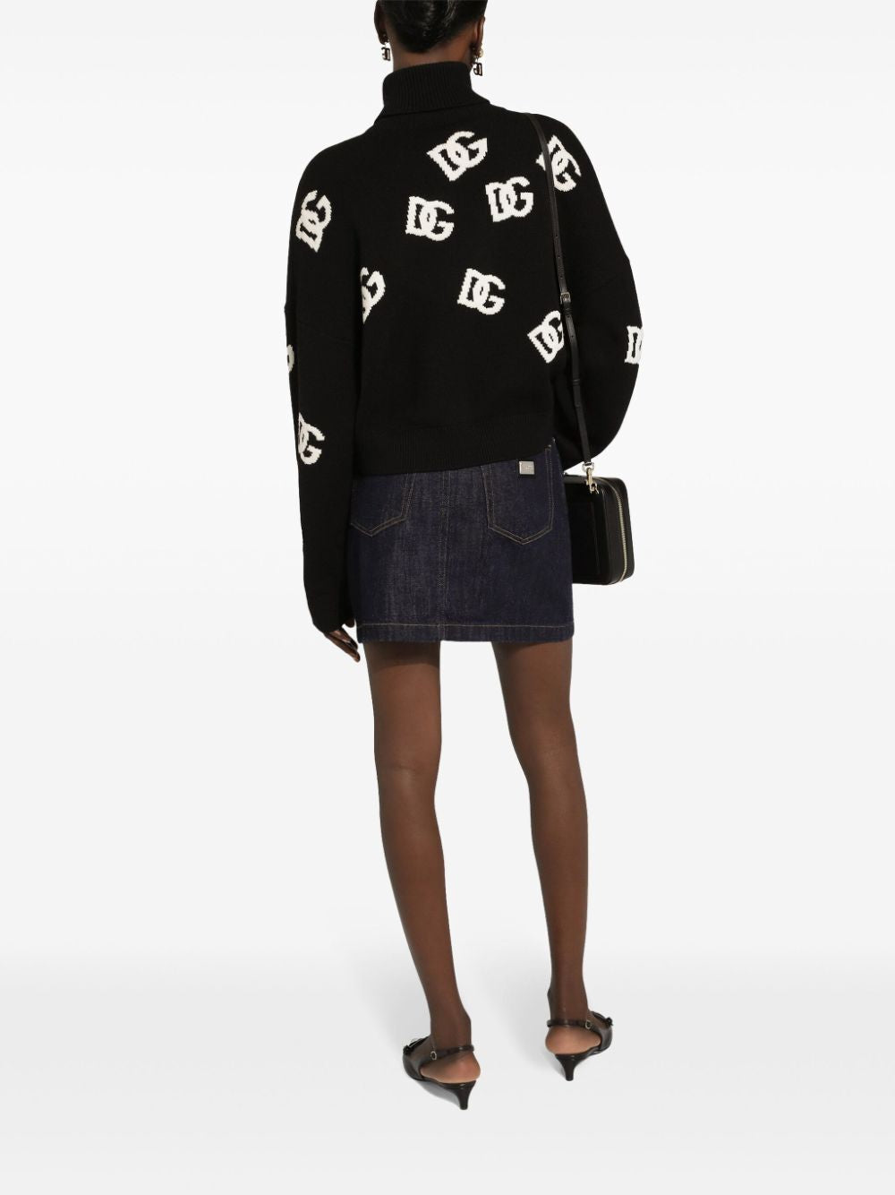 DOLCE & GABBANA Intarsia Knit Logo Jumper for Women - FW24