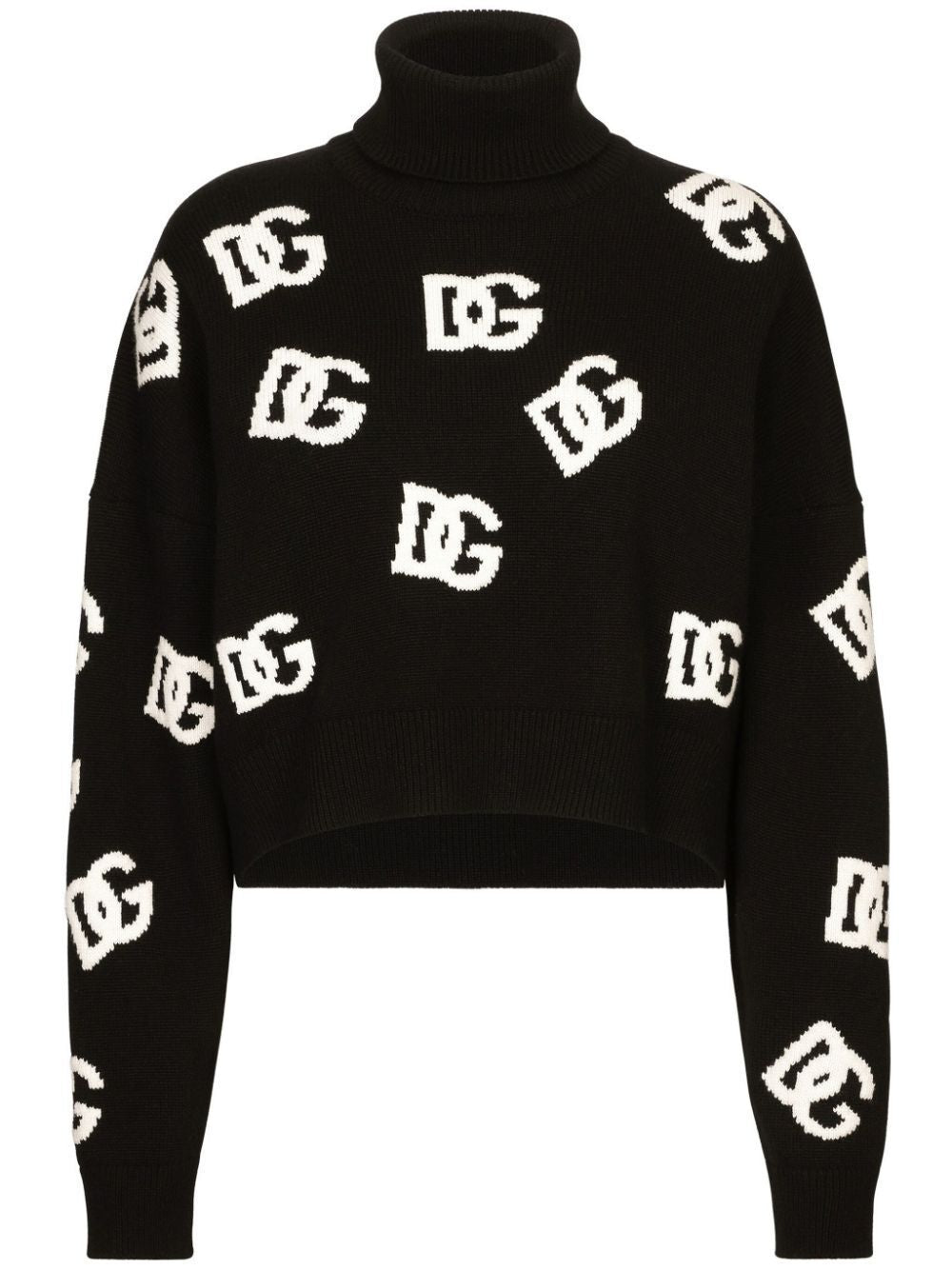 DOLCE & GABBANA Intarsia Knit Logo Jumper for Women - FW24