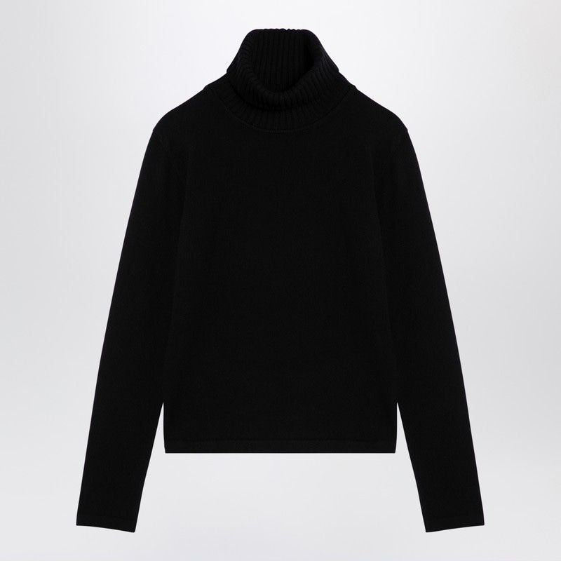 DOLCE & GABBANA  BLACK CASHMERE TURTLENECK JUMPER