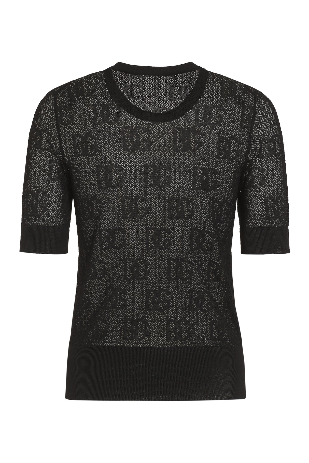 DOLCE & GABBANA Jacquard Knit T-Shirt for Women