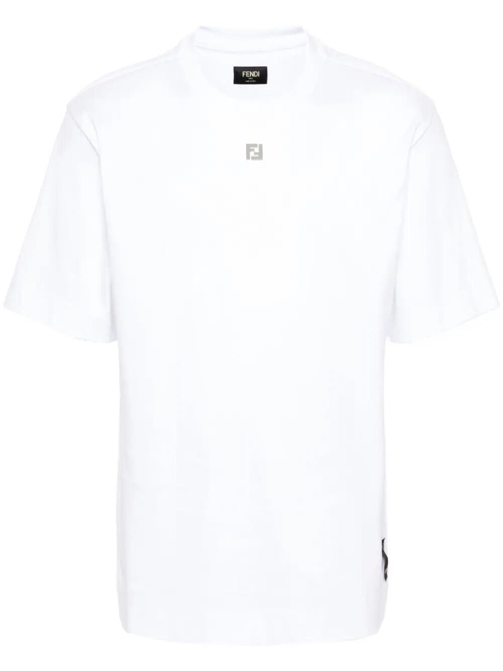 FENDI Classic Plaque Cotton T-Shirt for Men