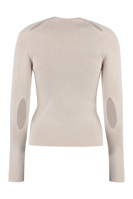 FENDI Women's Cut-Out Ribbed Cardigan for SS23