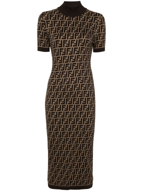 FENDI Monogram Knit Dress