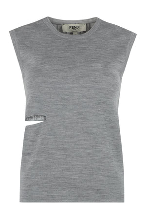 Grey Wool Top - Collection SS23