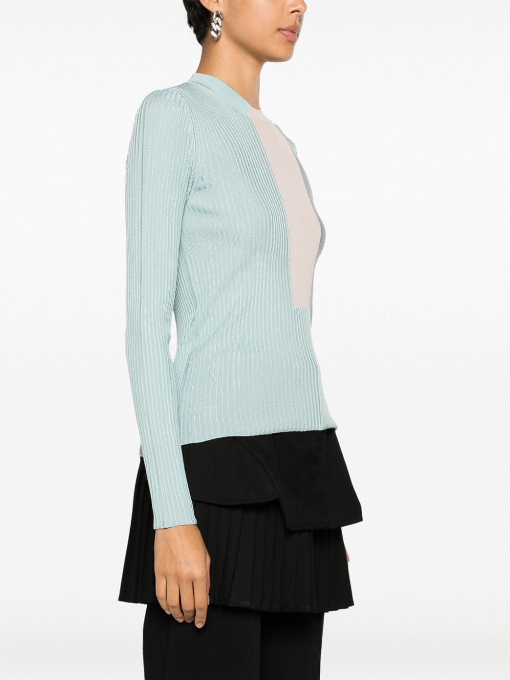 FENDI Clear Blue Knit Sweater for Women - 23FW Collection