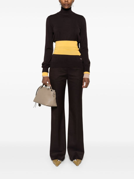 FENDI Wool Blend Turtle-Neck Sweater for Women