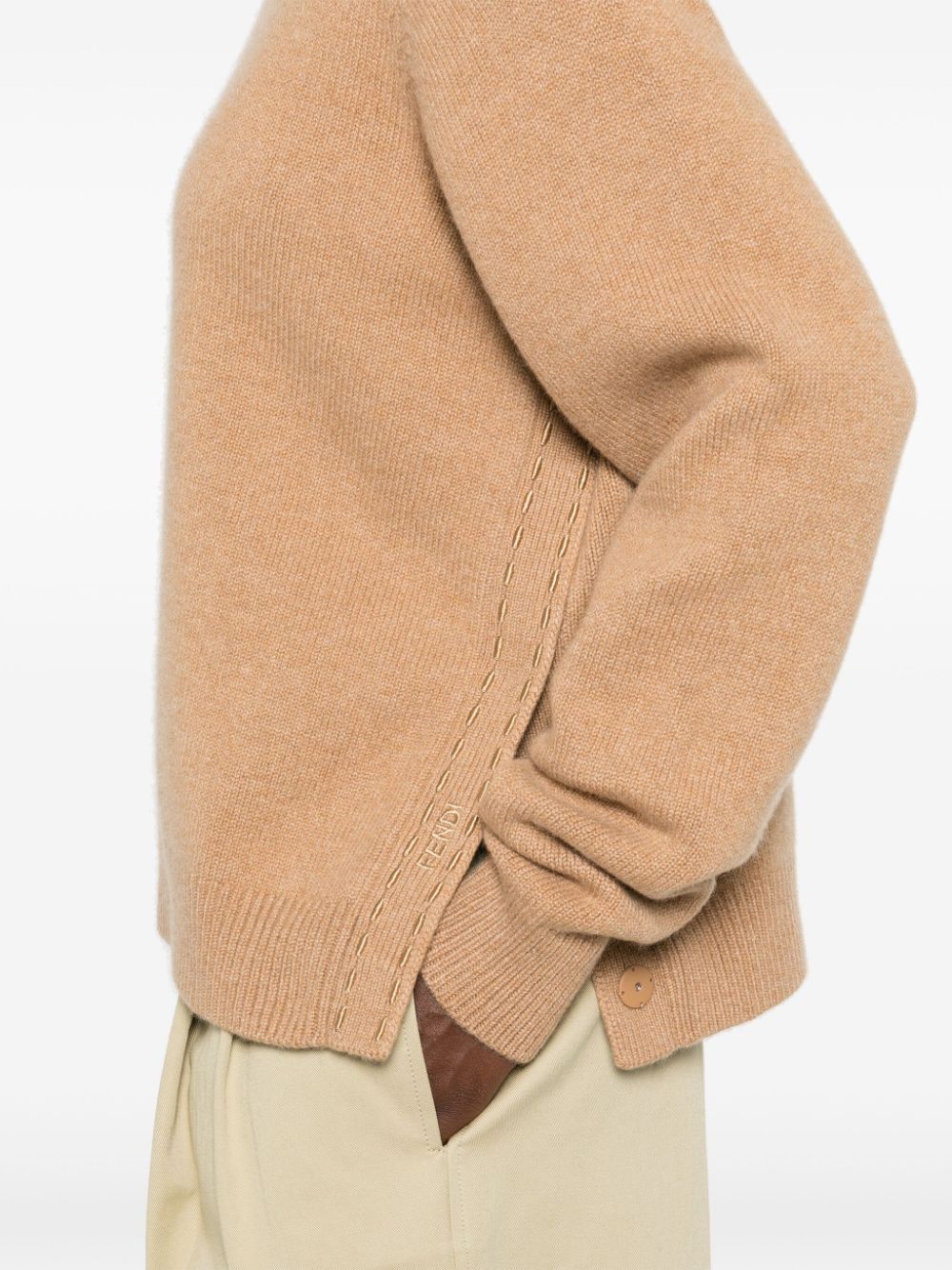 FENDI High-Neck Cashmere Blend Jumper