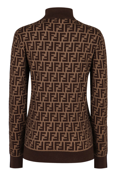 FENDI FF-Jacquard Mini Sweater for Women