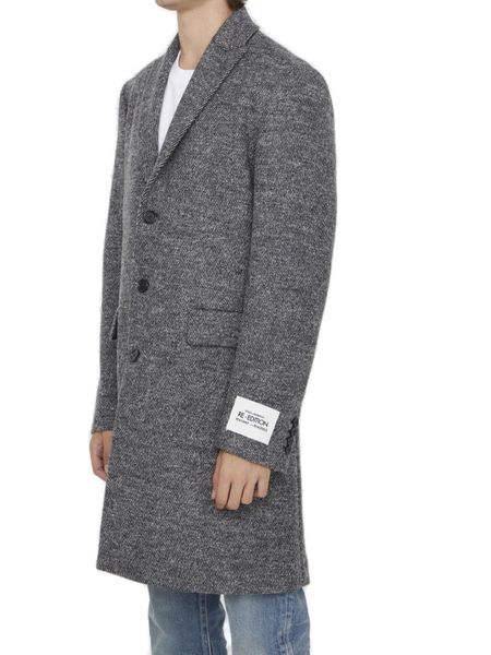 Men's Single-Breasted Wool Jacket - FW23 Grey