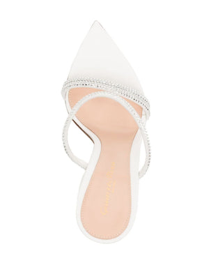 GIANVITO ROSSI SS23 White Calf Sandals, 100% BOS TAURUS, for Women by G16090.15RIC