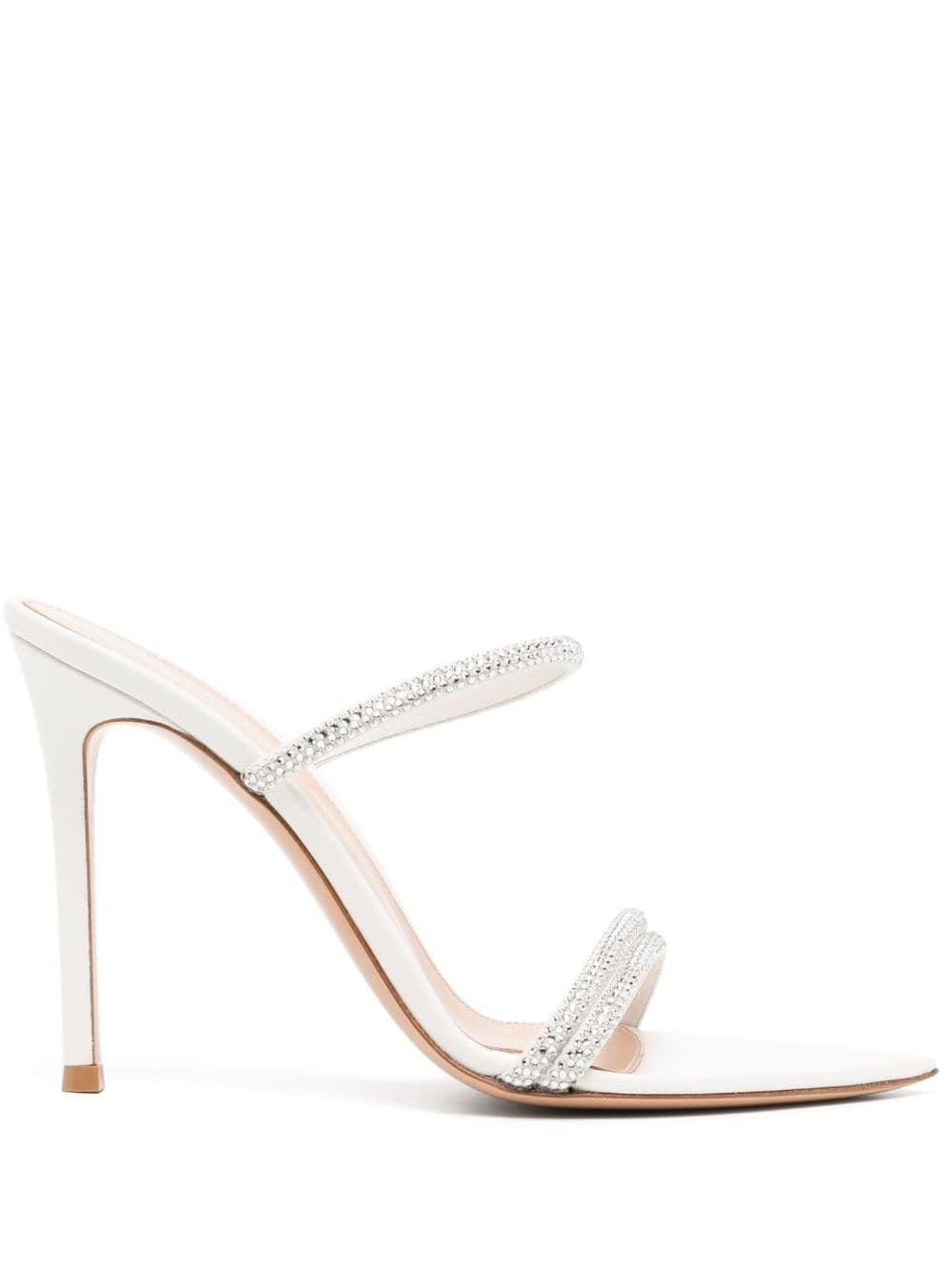 GIANVITO ROSSI SS23 White Calf Sandals, 100% BOS TAURUS, for Women by G16090.15RIC