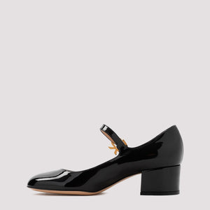 GIANVITO ROSSI Sleek and Sophisticated Black Mary Ribbon Pumps