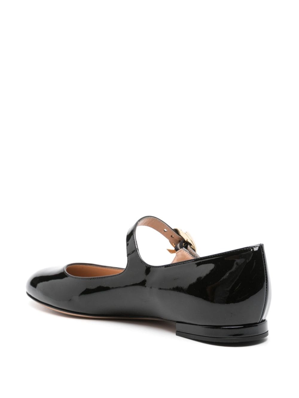 GIANVITO ROSSI Classic Patent Leather Ballet Flats