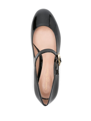 GIANVITO ROSSI Classic Patent Leather Ballet Flats