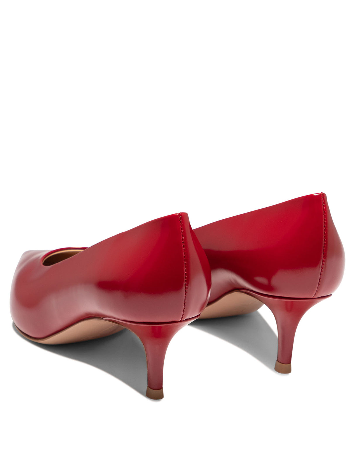 GIANVITO ROSSI Classic Red Leather Pumps for Women - FW24 Collection