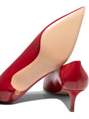 GIANVITO ROSSI Classic Red Leather Pumps for Women - FW24 Collection