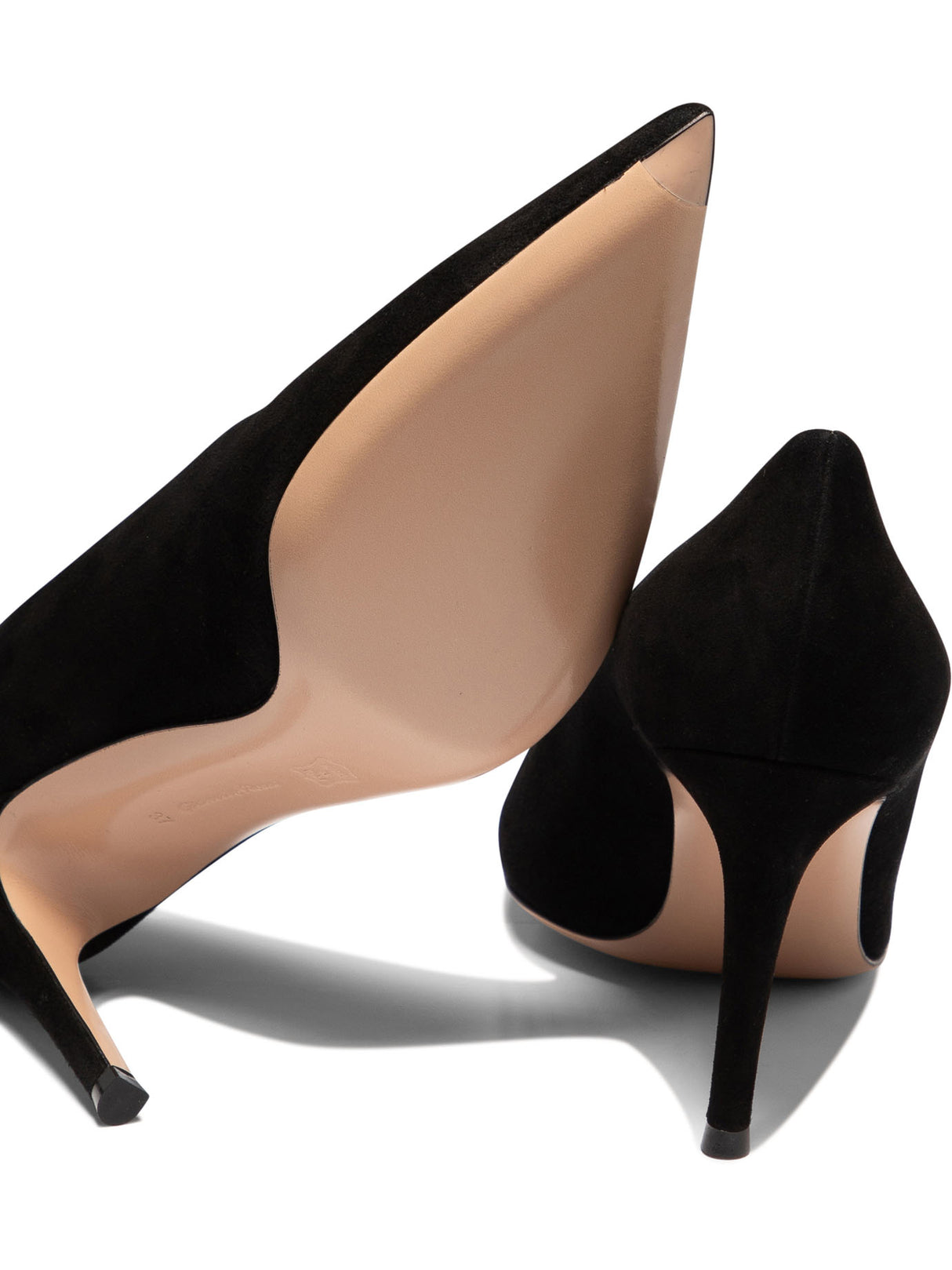 GIANVITO ROSSI Sleek and Chic Black Suede Pumps for Women