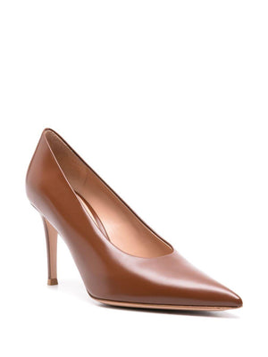 GIANVITO ROSSI Elegant Tan Mousse Pumps for the Modern Woman