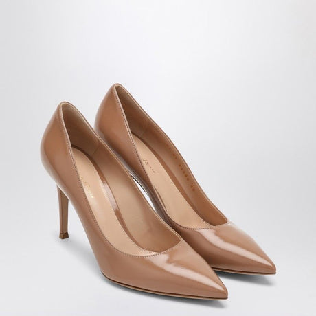 GIANVITO ROSSI 85mm Pointed Toe Pumps in Luxurious Caramel Leather