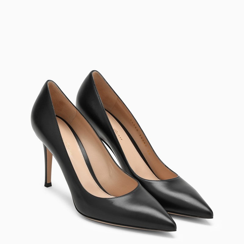 GIANVITO ROSSI Dark Pink Leather Pumps for Women - SS23 Collection