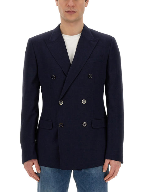 DOLCE & GABBANA Double-Breasted Wool Jacket - Size 50 IT