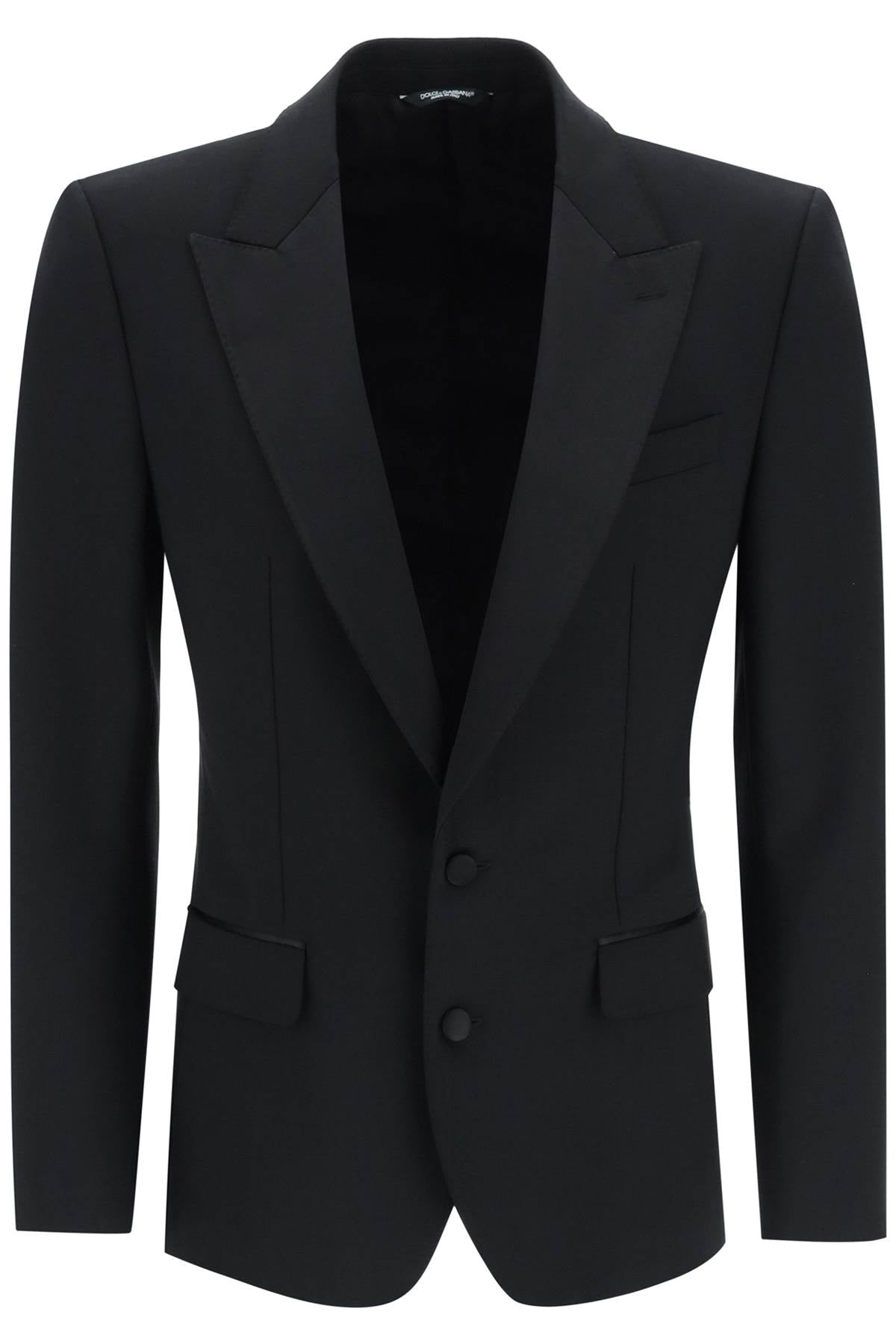 DOLCE & GABBANA Men's Slim Fit Single-Breasted Tuxedo Jacket in Black for SS23