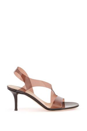 GIANVITO ROSSI PVC Metropolis Mini Sandals - 7cm Heel