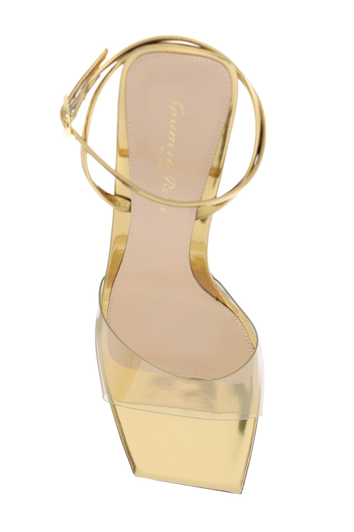 GIANVITO ROSSI Elegant Gold T-Strap Sandals for Women - Strut Your Style with Cosmic 85