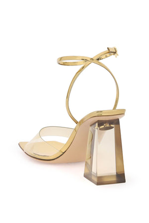 GIANVITO ROSSI Elegant Gold T-Strap Sandals for Women - Strut Your Style with Cosmic 85