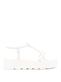 GIANVITO ROSSI Elegant White Leather Platform Sandals