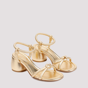 GIANVITO ROSSI Metallic Nappa Leather Sandals for Women with 6cm Heels - SS24 Collection