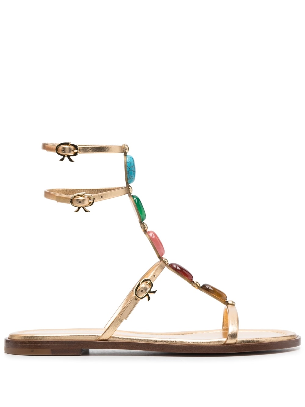 Shanti 05 Elegant Gemstone Gladiator Sandals for Women