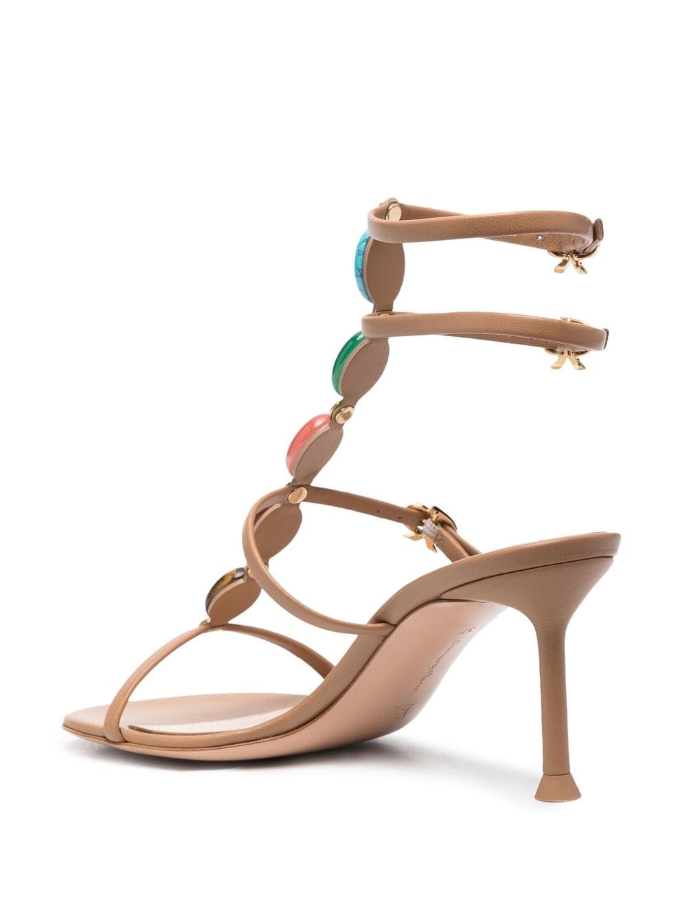 Contemporary T-Strap Sandals for Women in Luxurious Leather and Raffia